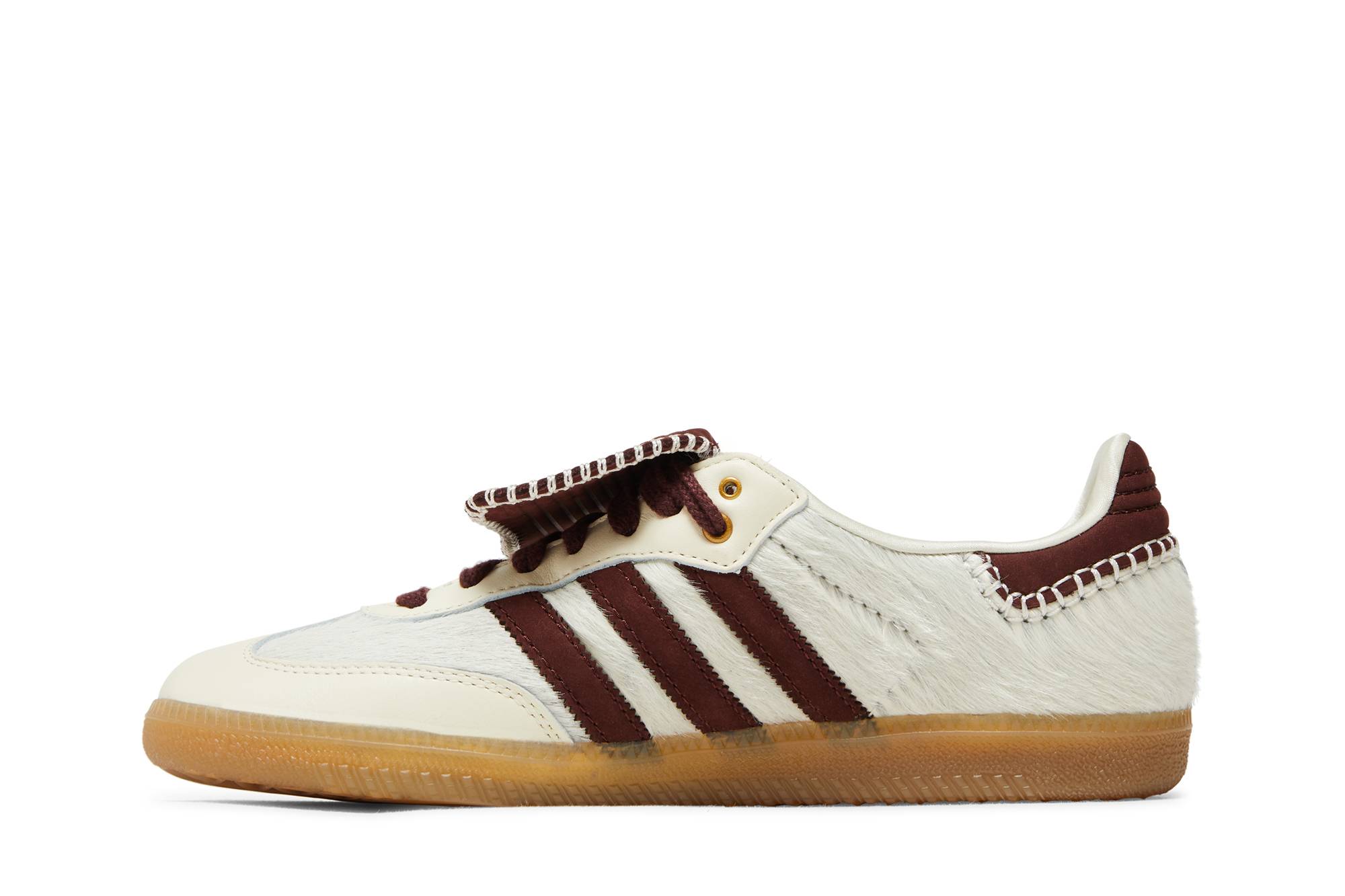 Wales Bonner x adidas Samba Cream White Pony IE0586 Moroen - Image 3