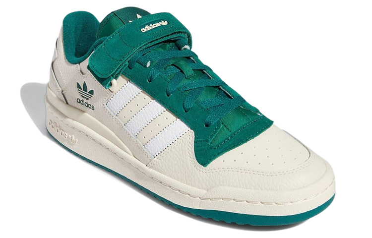 adidas Forum Low Shoes White Collegiate Green GX9398 Moroen - Image 3