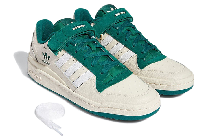 adidas Forum Low Shoes White Collegiate Green GX9398 Moroen - Image 4