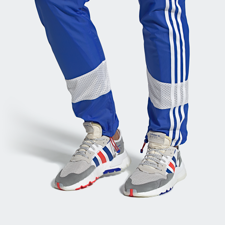 adidas Nite Jogger Cloud White/Power Blue/Bright Red EG2861 Moroen - Image 6
