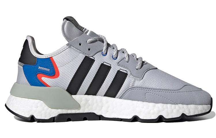 adidas NITE JOGGER 'Gray Black White' FX6835 - Image 2