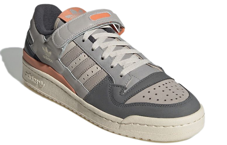 adidas Originals Forum 84 Low Shoes Grey Orange White GX4576 Moroen - Image 3