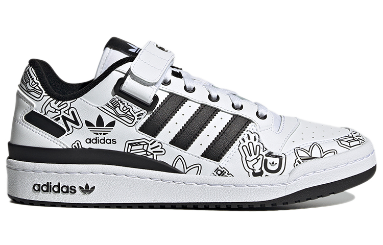 adidas originals Forum Low Black White GW4921 Moroen - Image 2