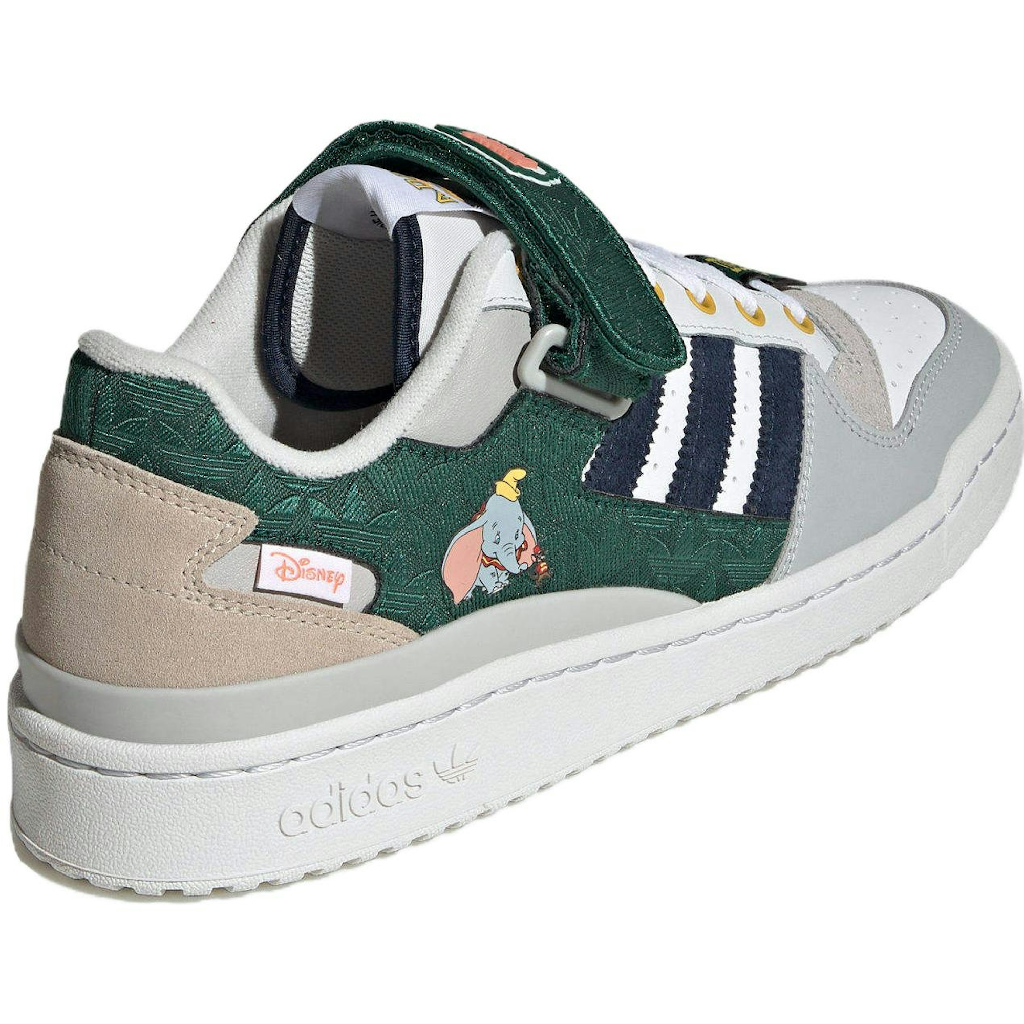 adidas Originals Forum Low x Disney Shoes 'Grey White Black Green' IE5878 - Image 4