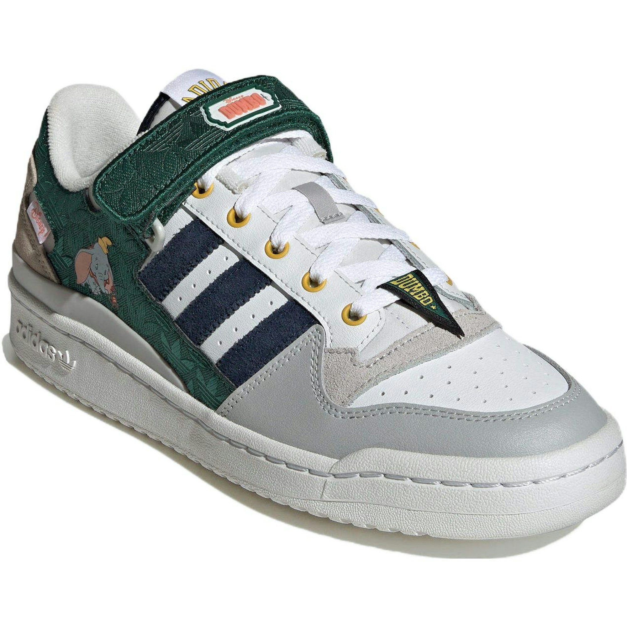 adidas Originals Forum Low x Disney Shoes 'Grey White Black Green' IE5878 - Image 3