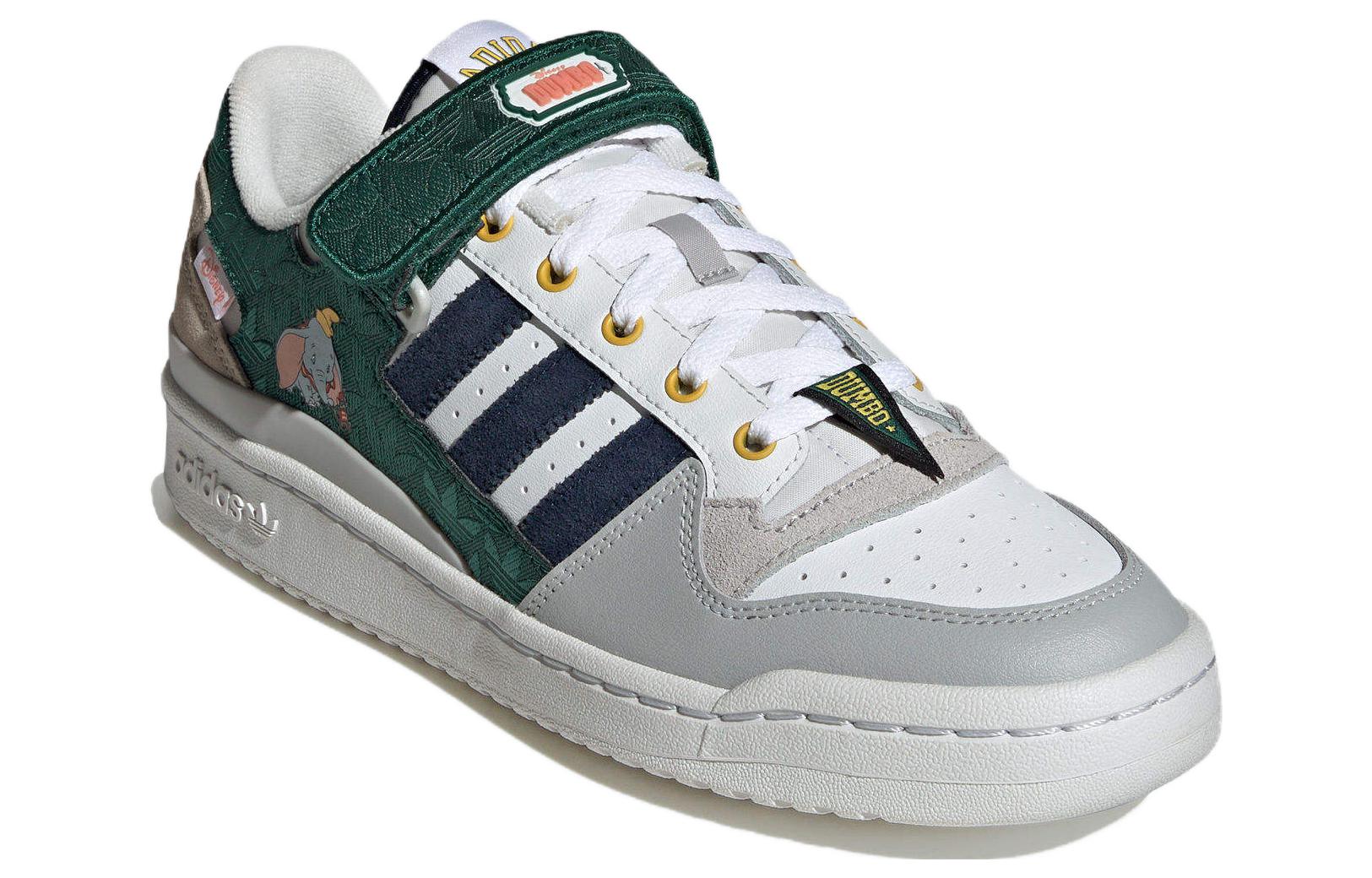 adidas Originals Forum Low x Disney Shoes 'Grey White Black Green' IE5878 - Image 8