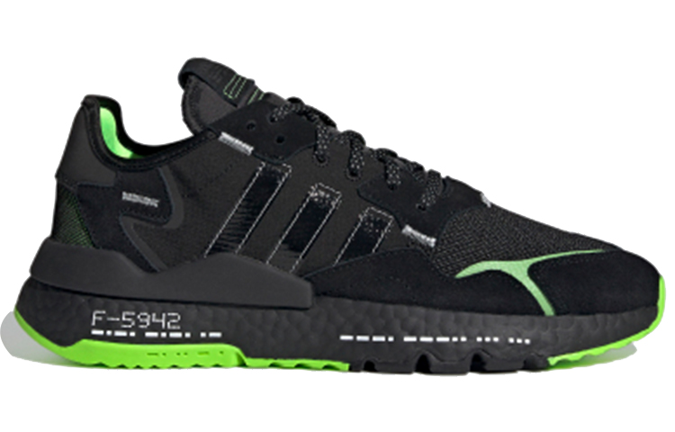 adidas originals Nite Jogger 'Black Green' H03249 - Image 7