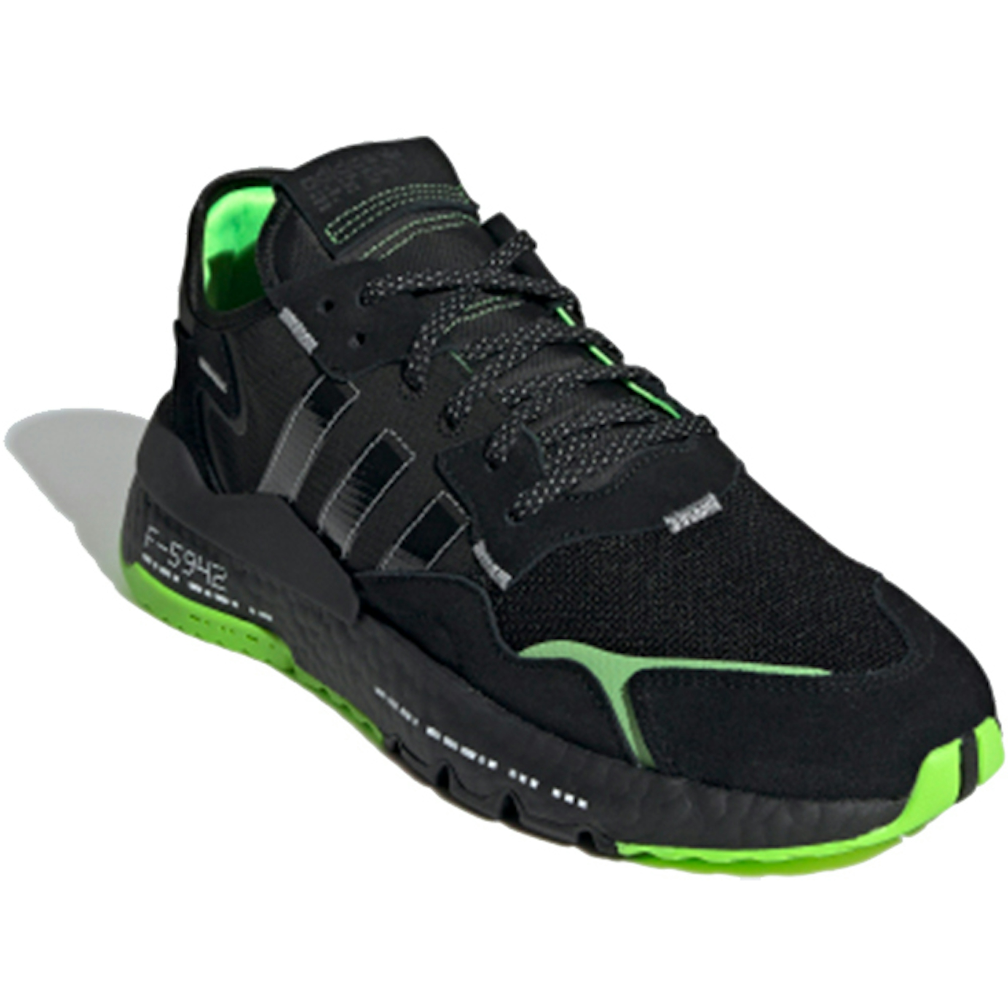 adidas originals Nite Jogger 'Black Green' H03249 - Image 3