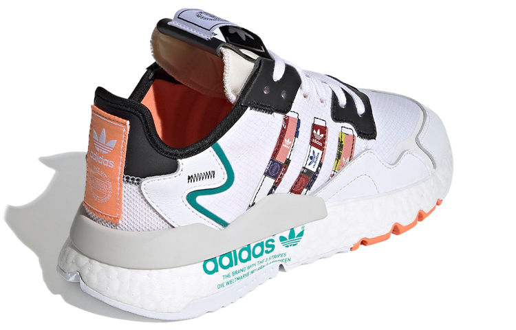 adidas originals Nite Jogger Boost 'Grey Black Green' FX3811 - Image 4