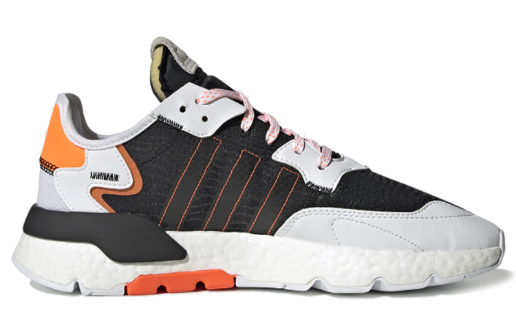 adidas originals Nite Jogger Cloud White/Core Black/Solar Orange FU6842 Moroen - Image 2