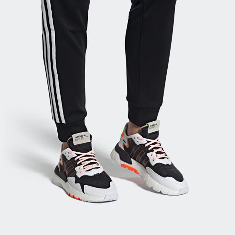 adidas originals Nite Jogger Cloud White/Core Black/Solar Orange FU6842 Moroen - Image 6