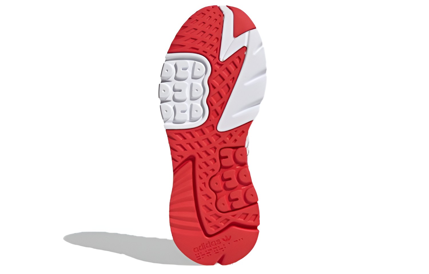 adidas originals Nite Jogger White Black Grey Red H03248 Moroen - Image 6