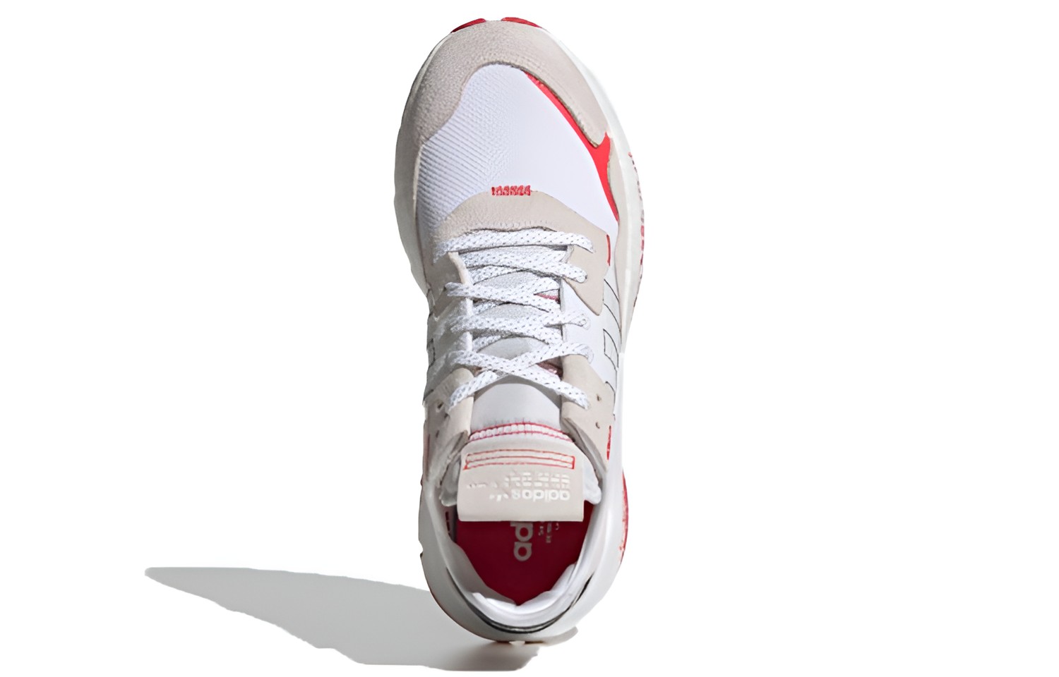 adidas originals Nite Jogger White Black Grey Red H03248 Moroen - Image 5