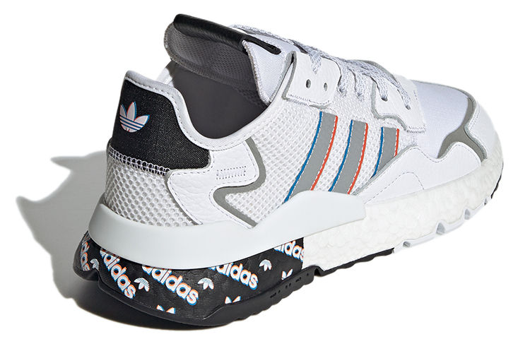 adidas originals Nite Jogger White Black Silver H01719 Moroen - Image 4