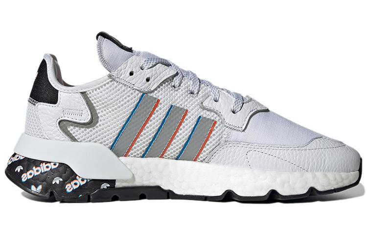 adidas originals Nite Jogger White Black Silver H01719 Moroen - Image 2