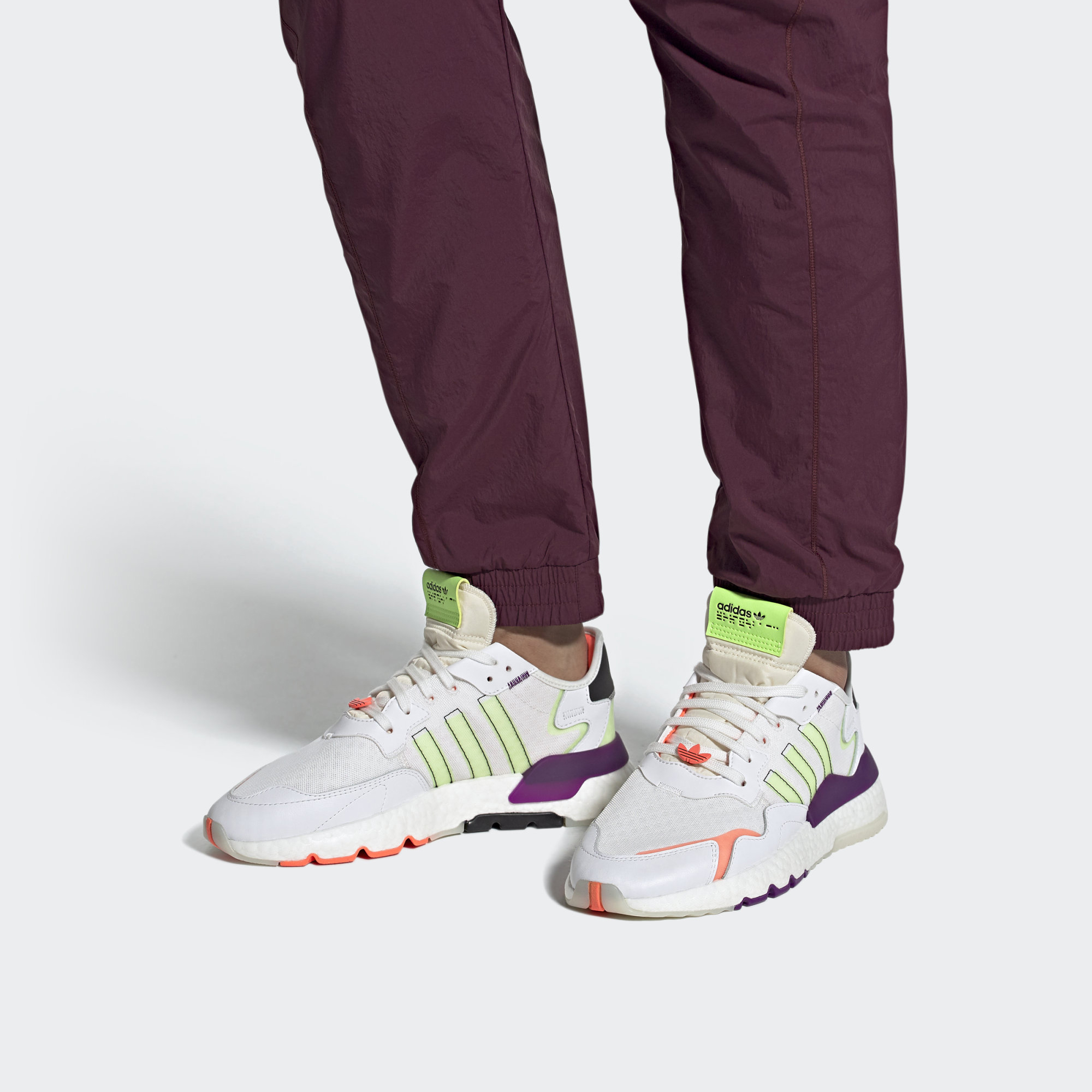 adidas originals Nite Jogger White Green Purple FX3813 Moroen - Image 6