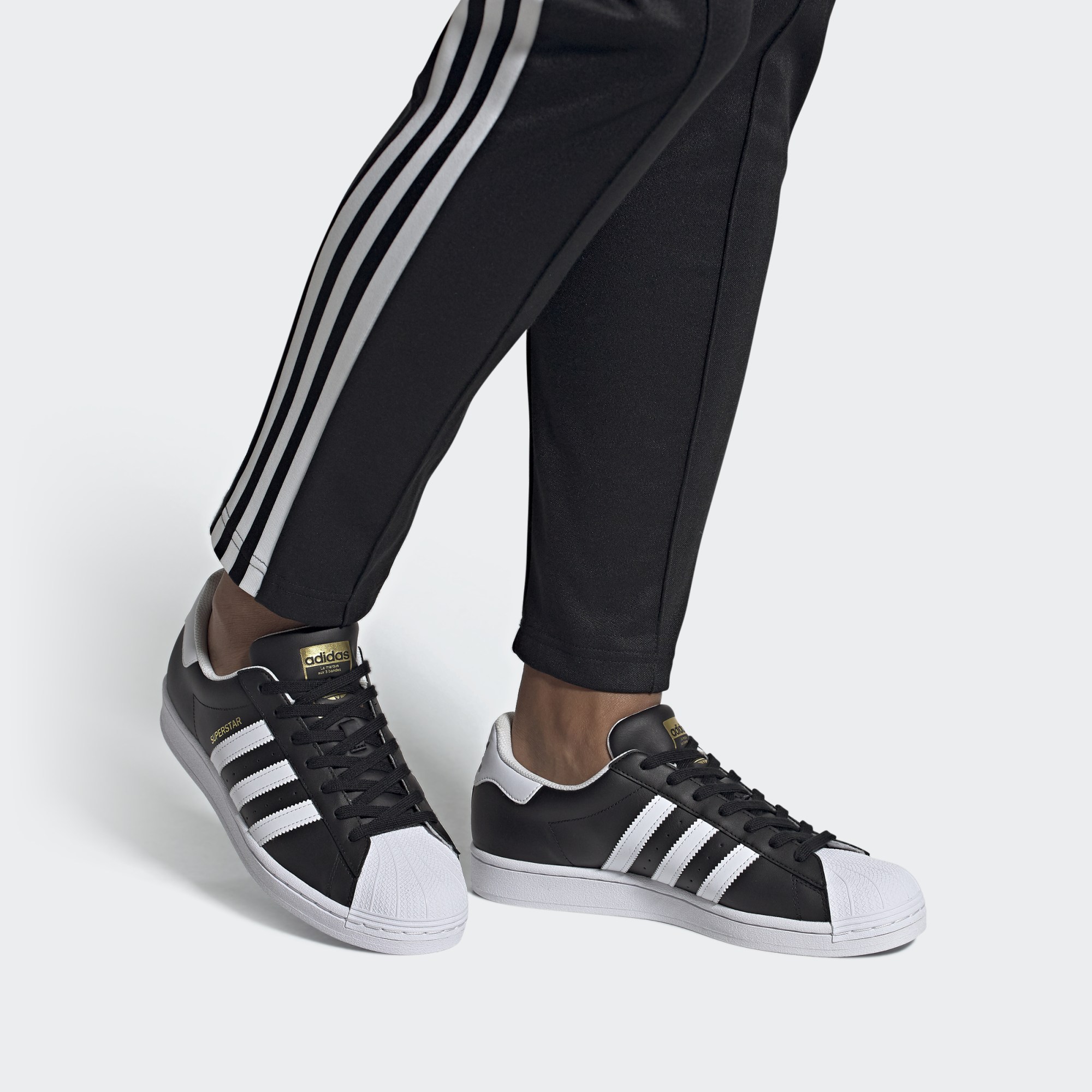 adidas Originals Superstar Shoes 'Black White Gold' FX2331 - Image 7