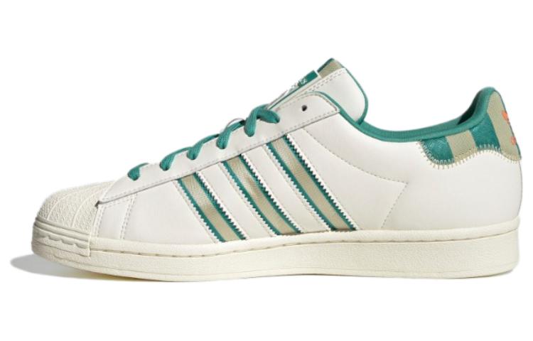adidas Originals Superstar Shoes 'Cream White Green Gold' IE2931