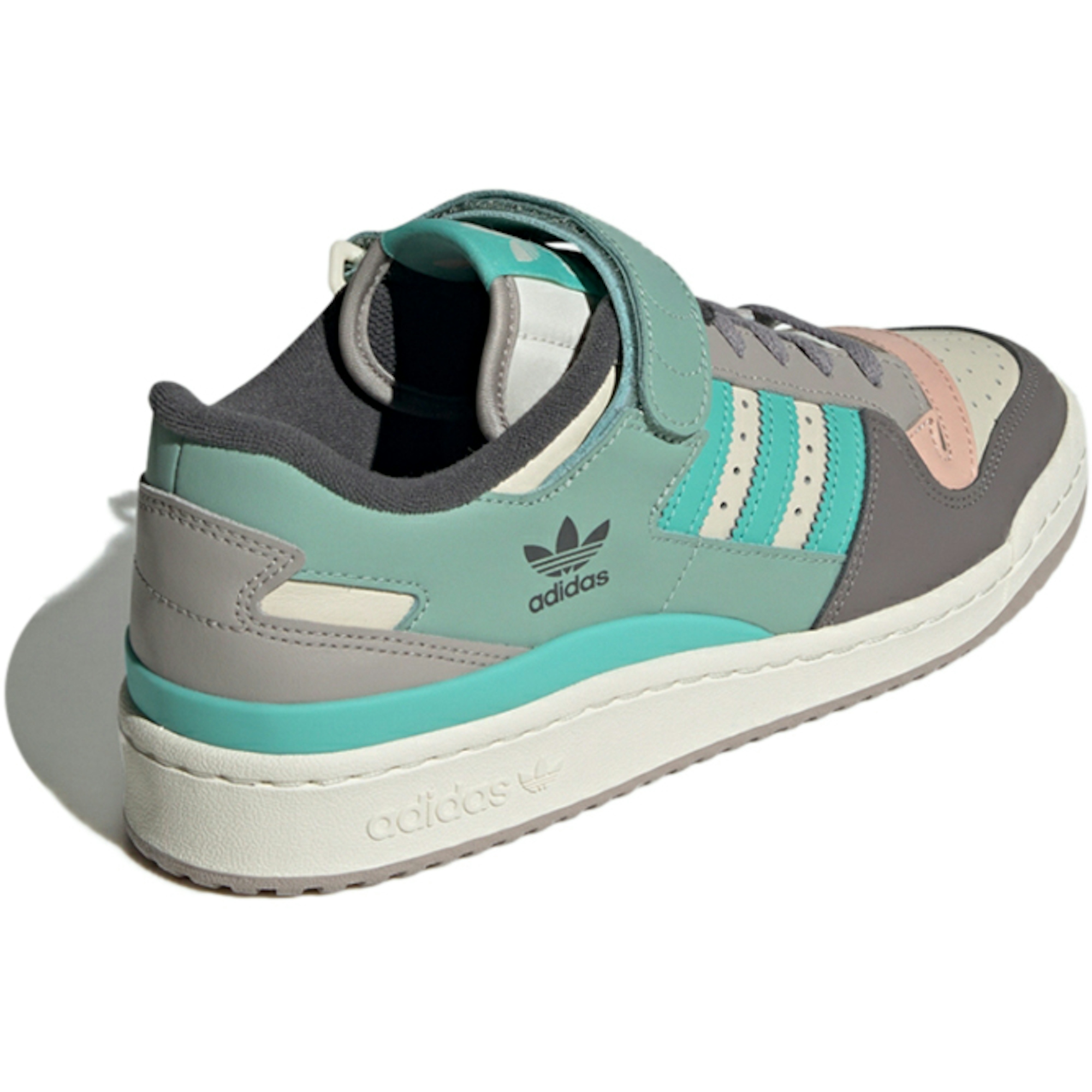 adidas originals Unisex Forum 84 Low Northern Lights Sneakers Grey/Green GX4574 - Image 4