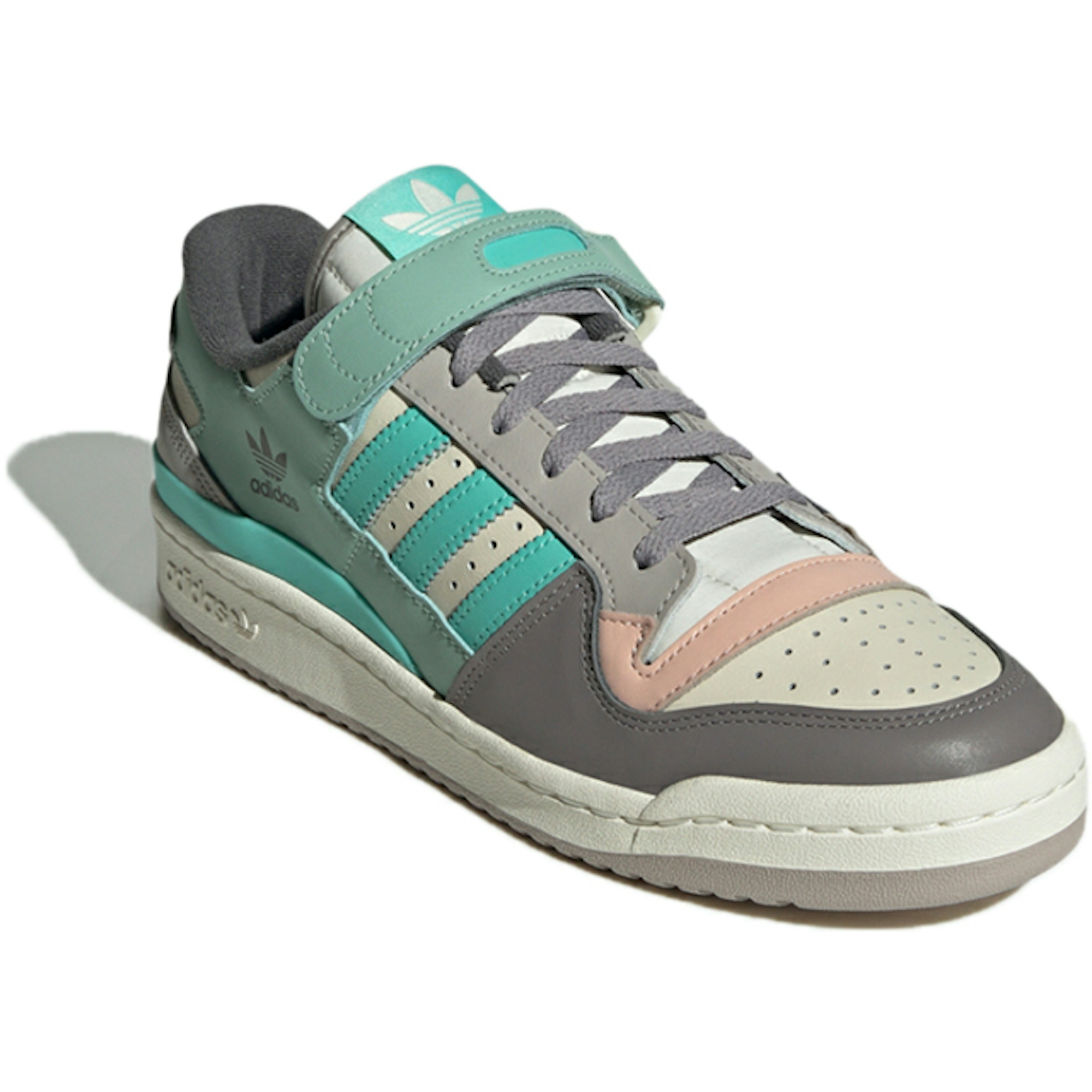 adidas originals Unisex Forum 84 Low Northern Lights Sneakers Grey/Green GX4574 - Image 3