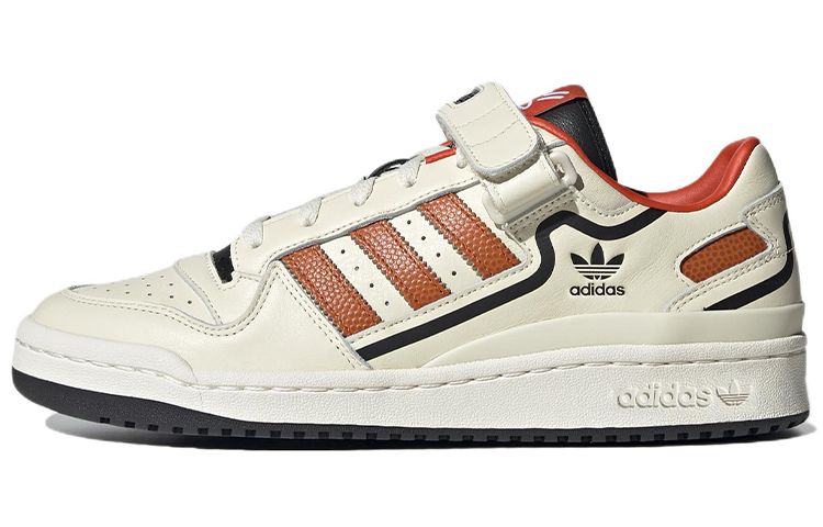 adidas originals Unisex Forum Low Sneakers Ivory/Orange HR0460 Moroen