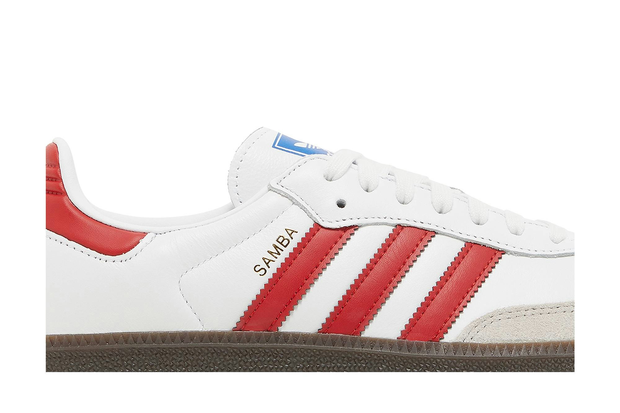 adidas Samba OG 'White Better Scarlet' IG1025 - Image 7