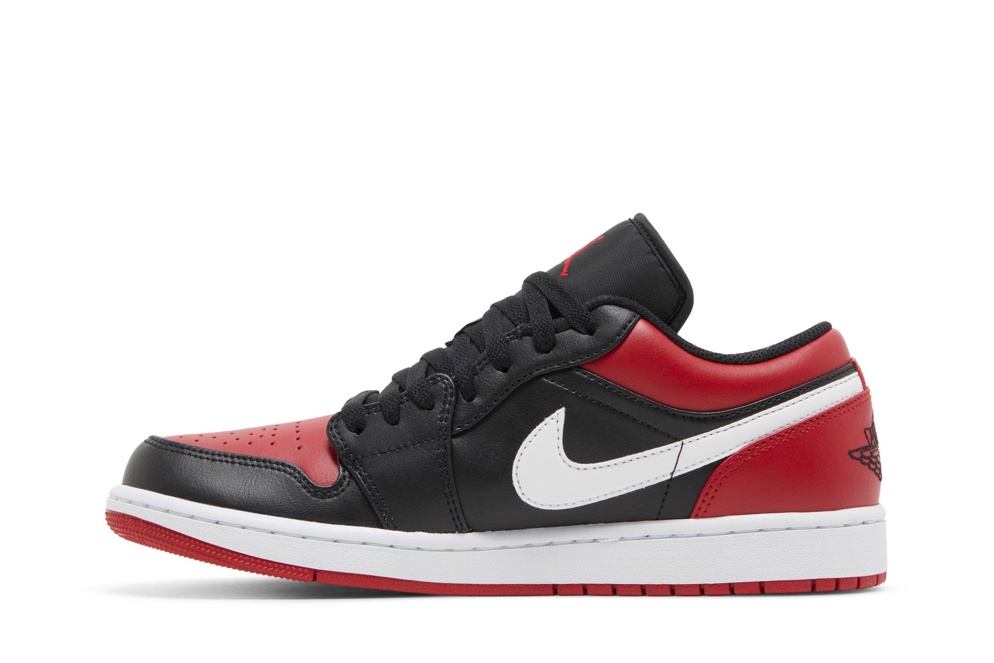 Air Jordan 1 Low Alternate Bred Toe 553558-066 Moroen - Image 3