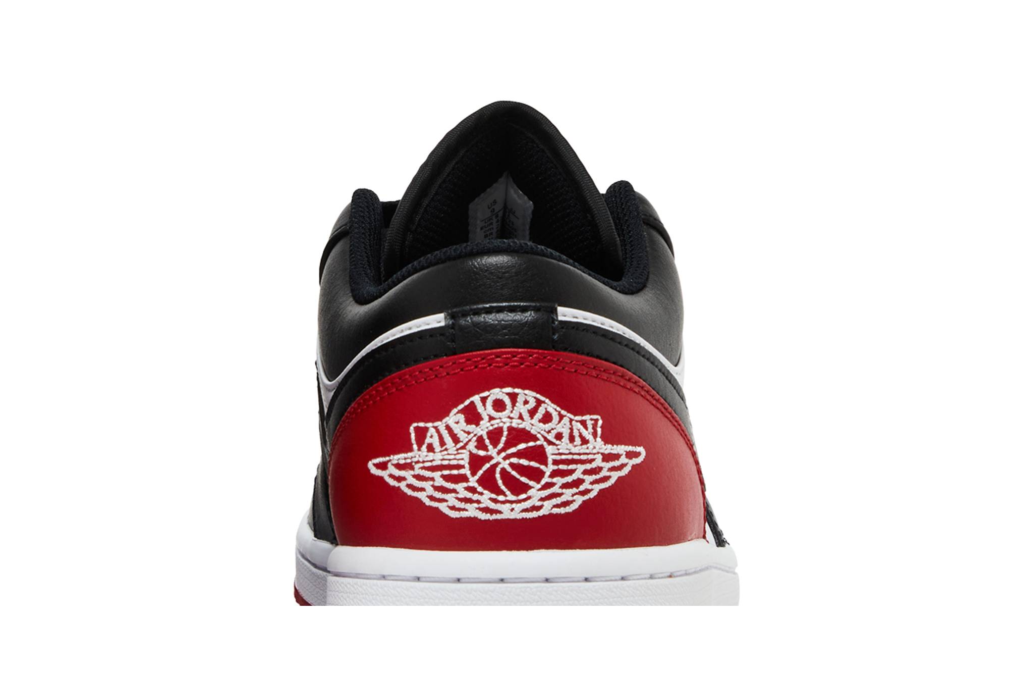 Air Jordan 1 Low Bred Toe 2.0 553558-161 Moroen - Image 7