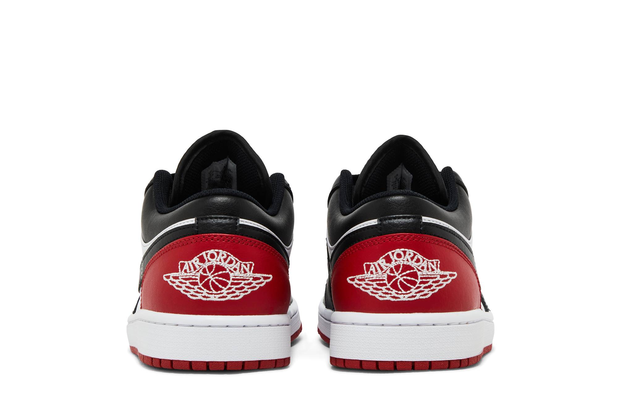 Air Jordan 1 Low Bred Toe 2.0 553558-161 Moroen - Image 6