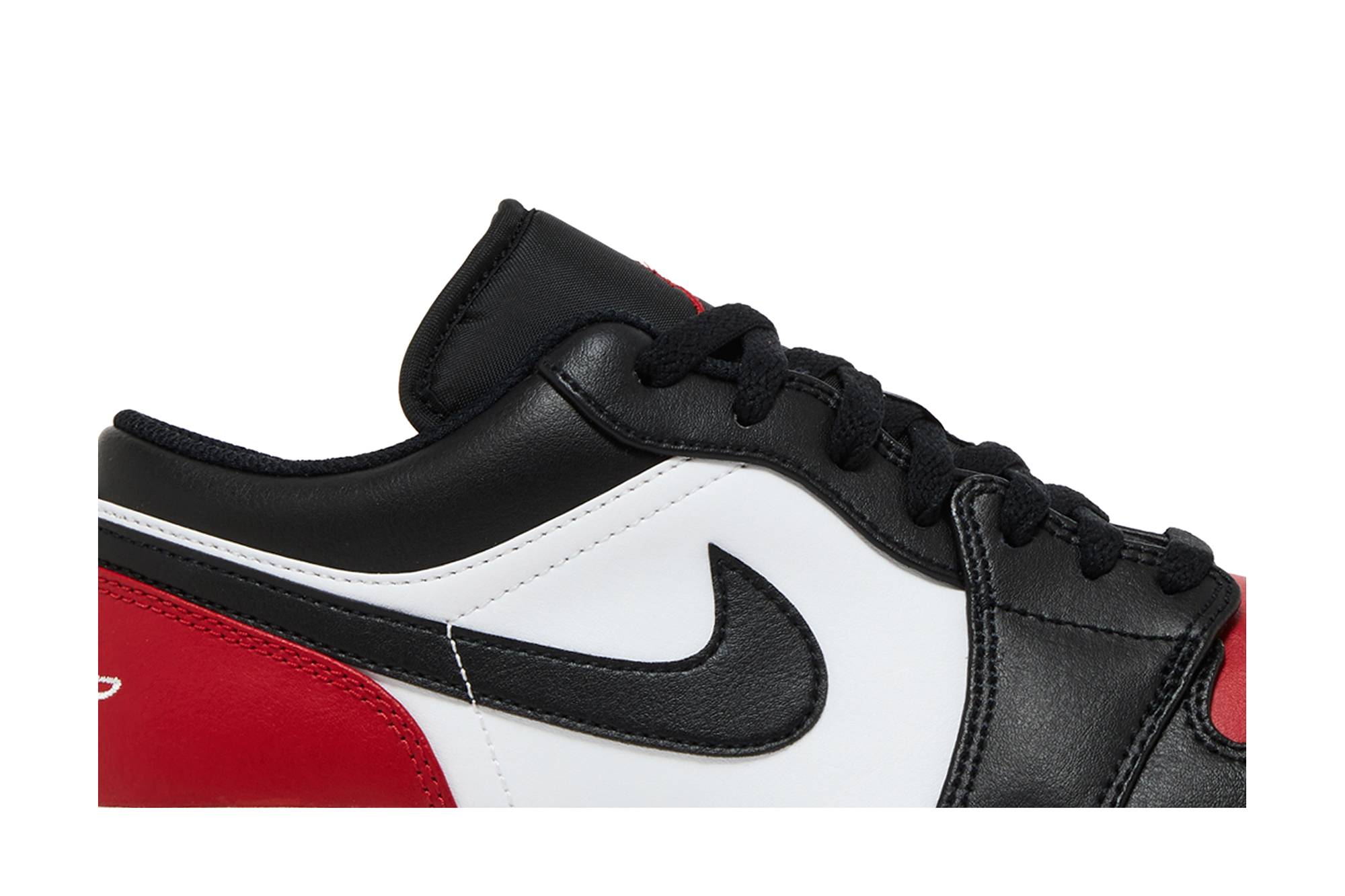 Air Jordan 1 Low Bred Toe 2.0 553558-161 Moroen - Image 2
