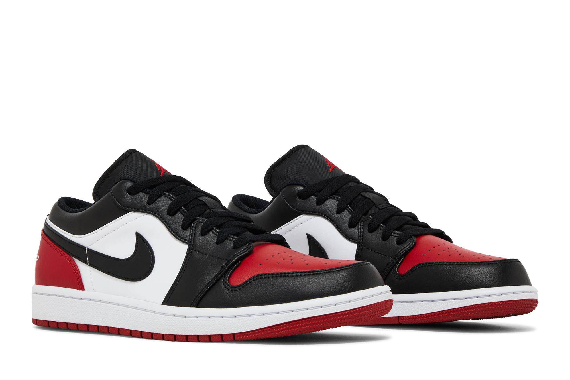 Air Jordan 1 Low Bred Toe 2.0 553558-161 Moroen - Image 8