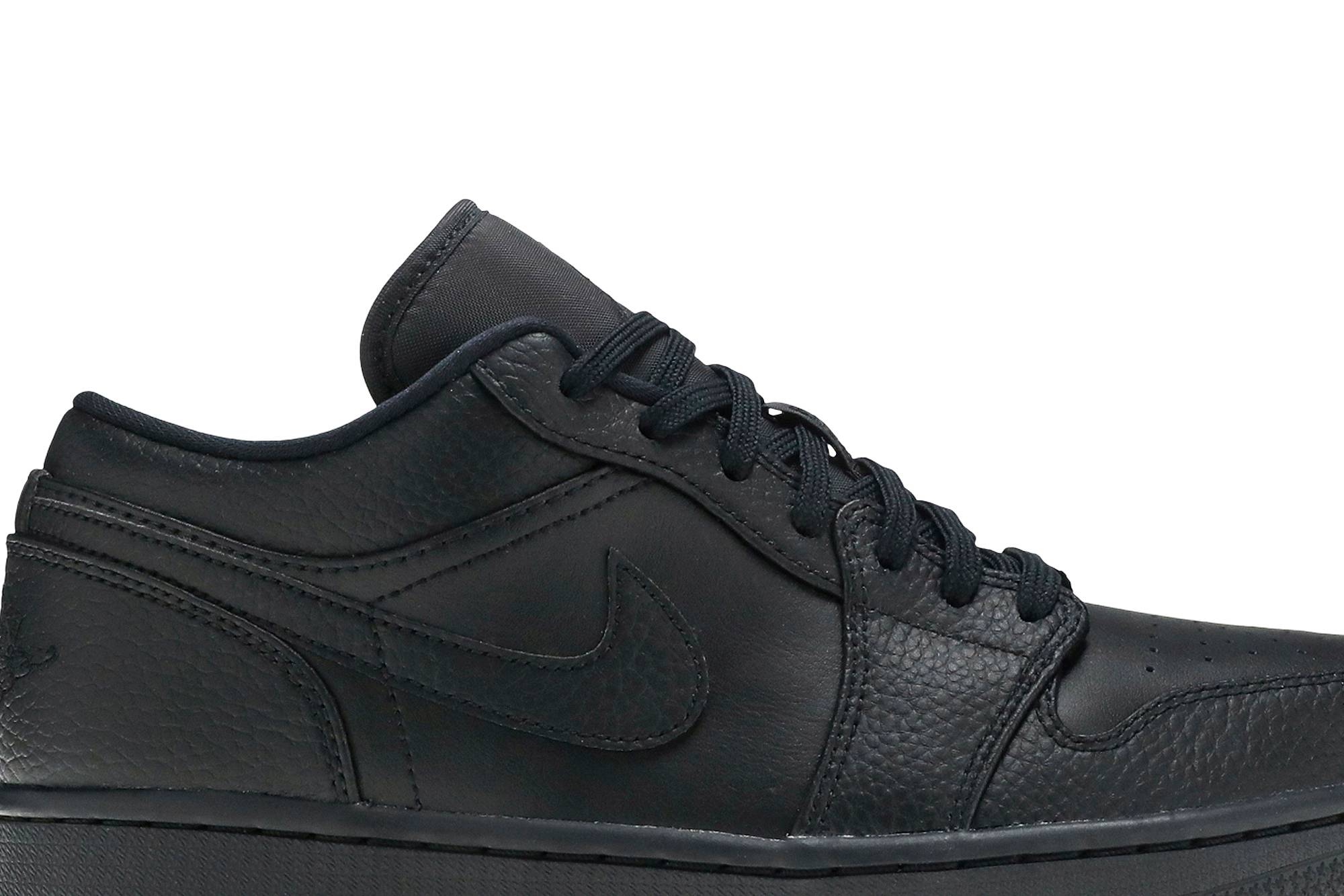 Air Jordan 1 Low Triple Black 553558-091 Moroen - Image 2
