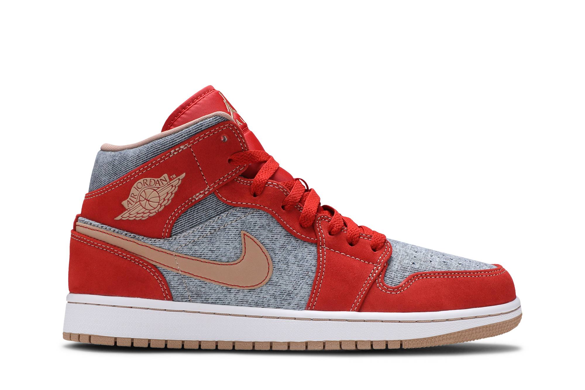 Air Jordan 1 Mid 'Denim Red' DM4352-600 Gloiber