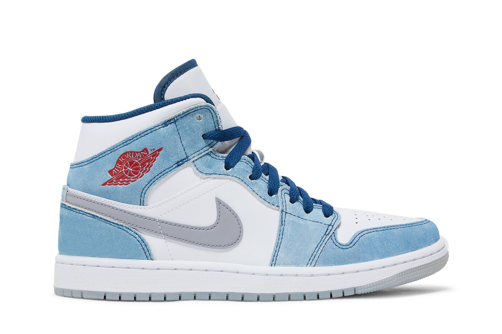 Air Jordan 1 Mid 'French Blue Fire Red' DN3706-401 Gloiber