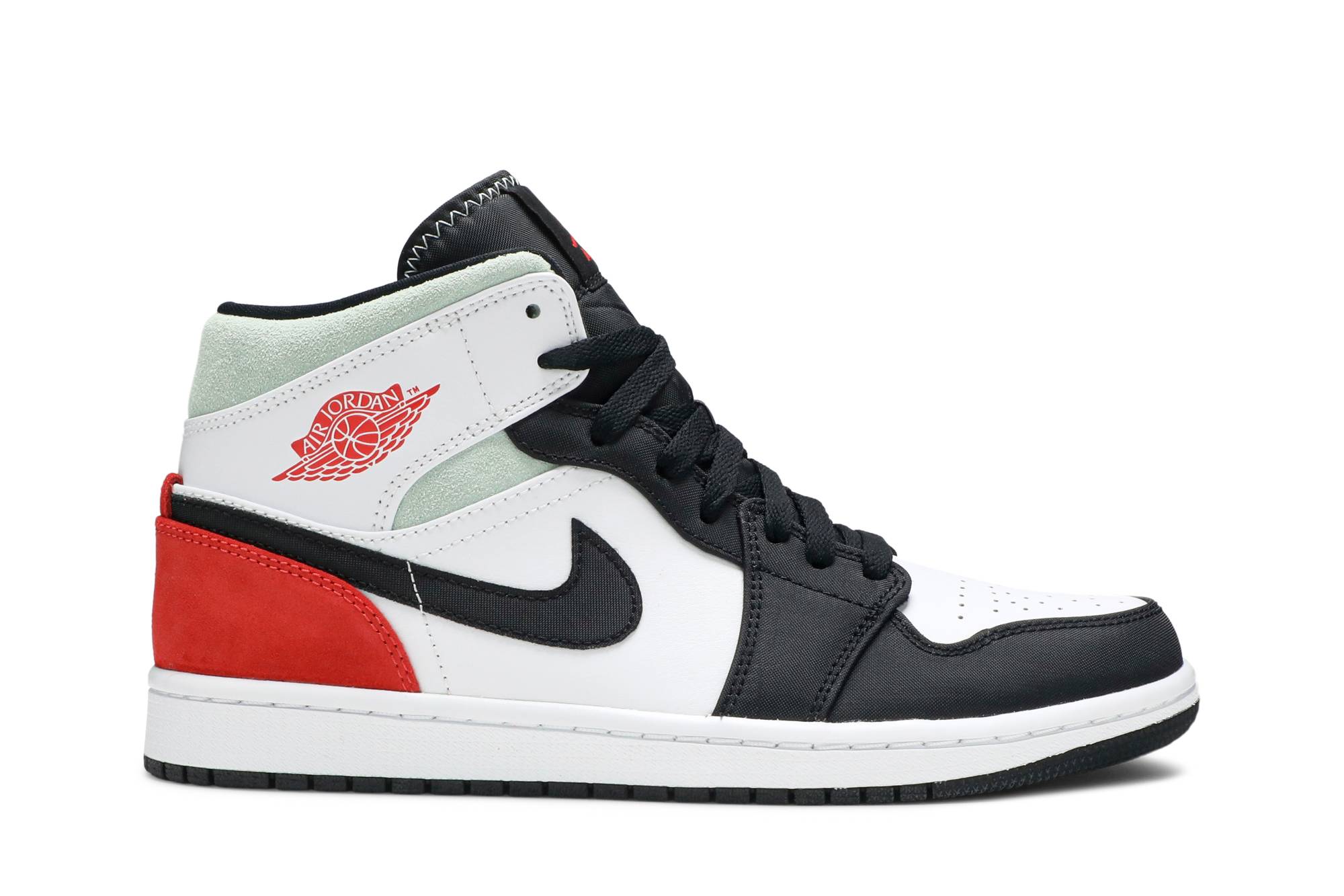 Air Jordan 1 Mid SE 'Red Black Toe' 852542-100 Gloiber