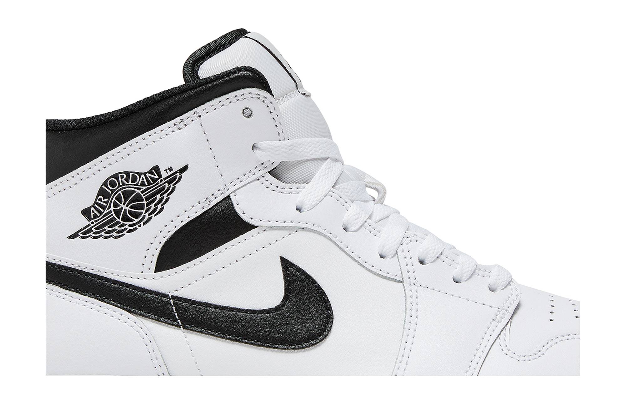 Air Jordan 1 Mid 'White Black' DQ8426-132 - Image 2