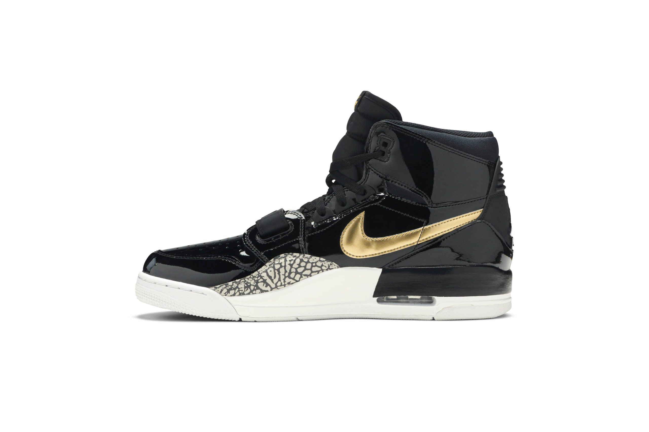 Air Jordan Legacy 312 Black Gold Patent AV3922-007 - Imagem 3