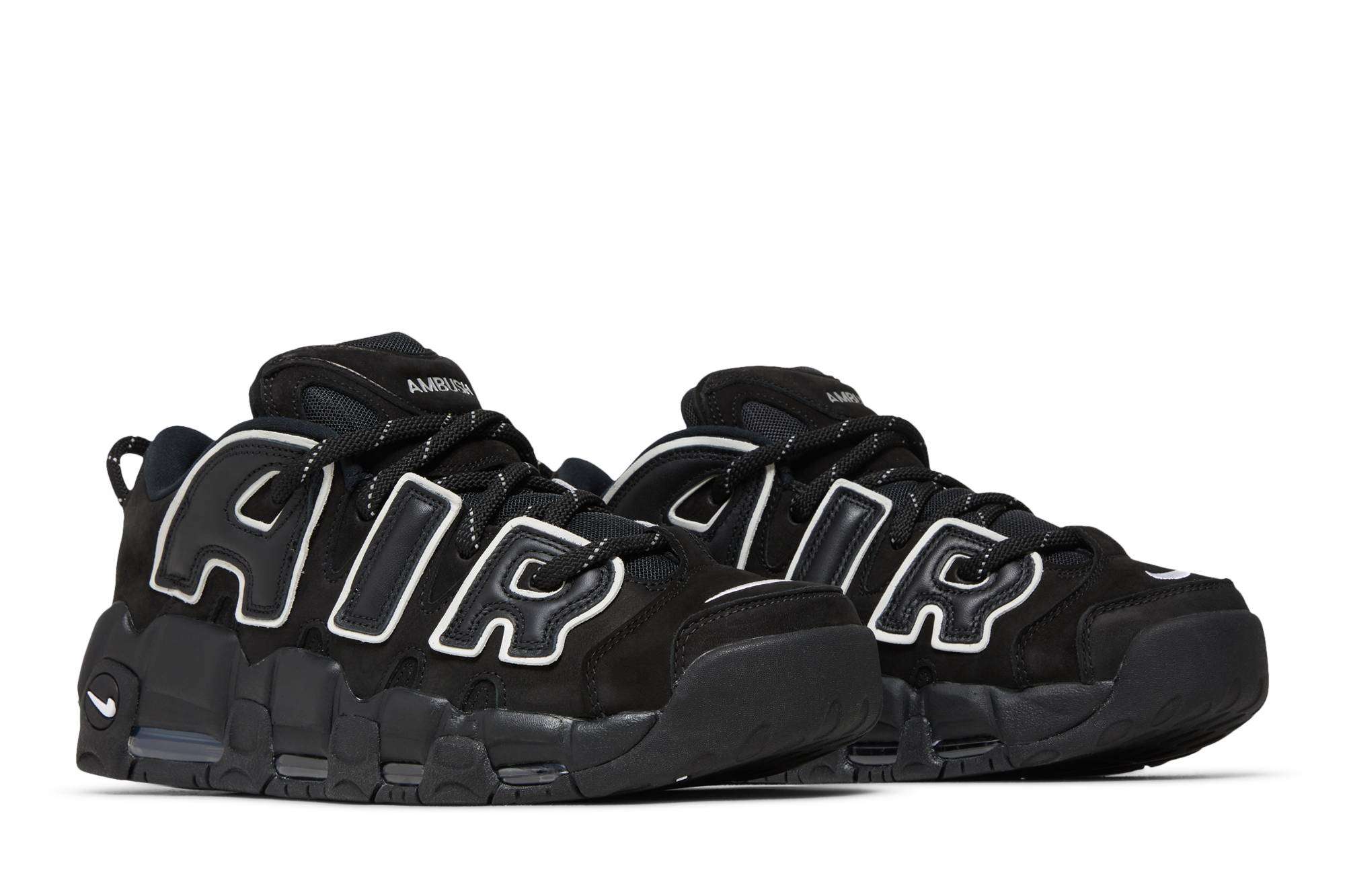 AMBUSH x Nike Air More Uptempo Low 'Black' FB1299-001 - Image 8