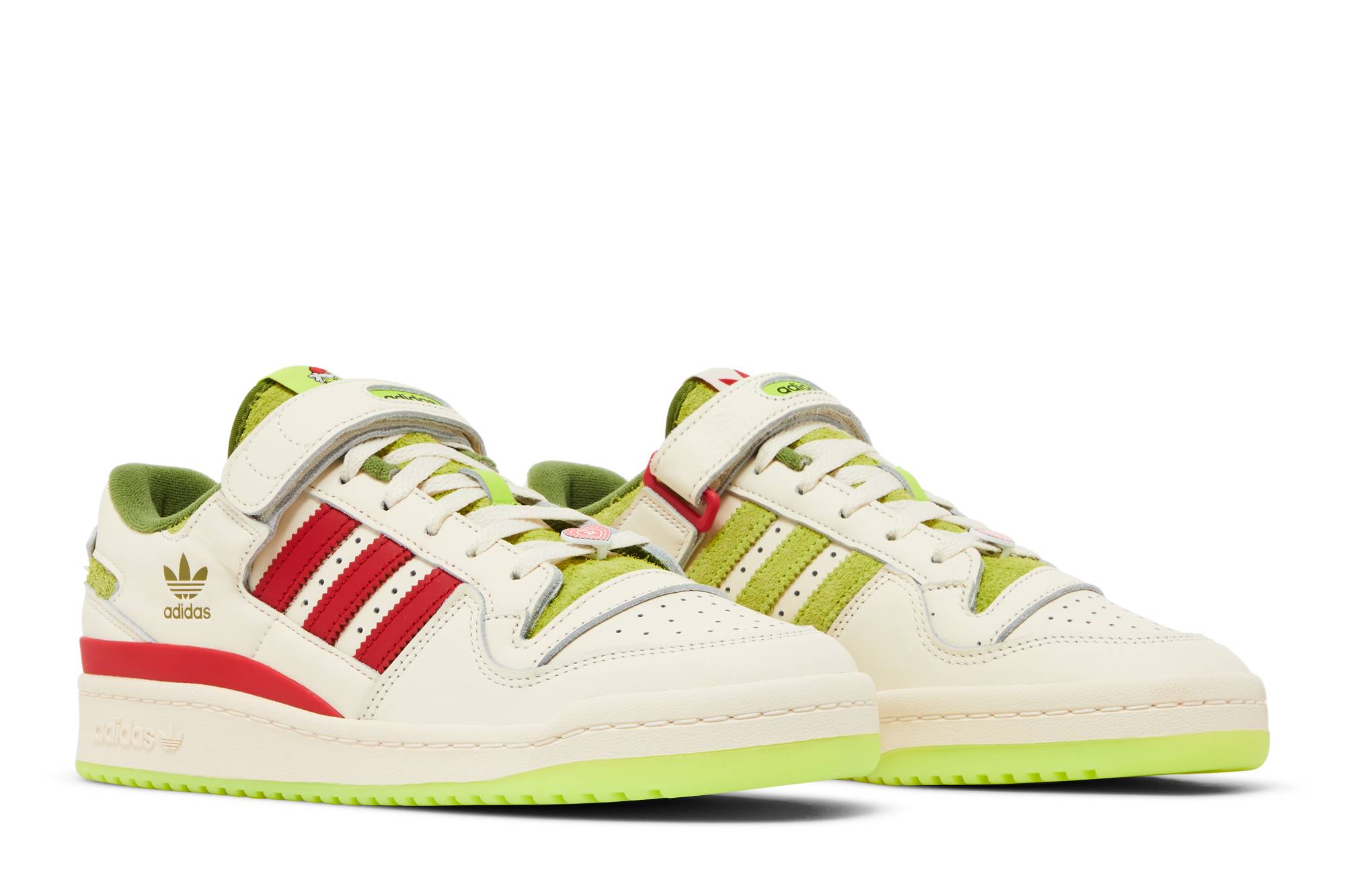 Dr. Seuss x adidas Forum Low 'The Grinch - Cream White' ID3512 - Image 8