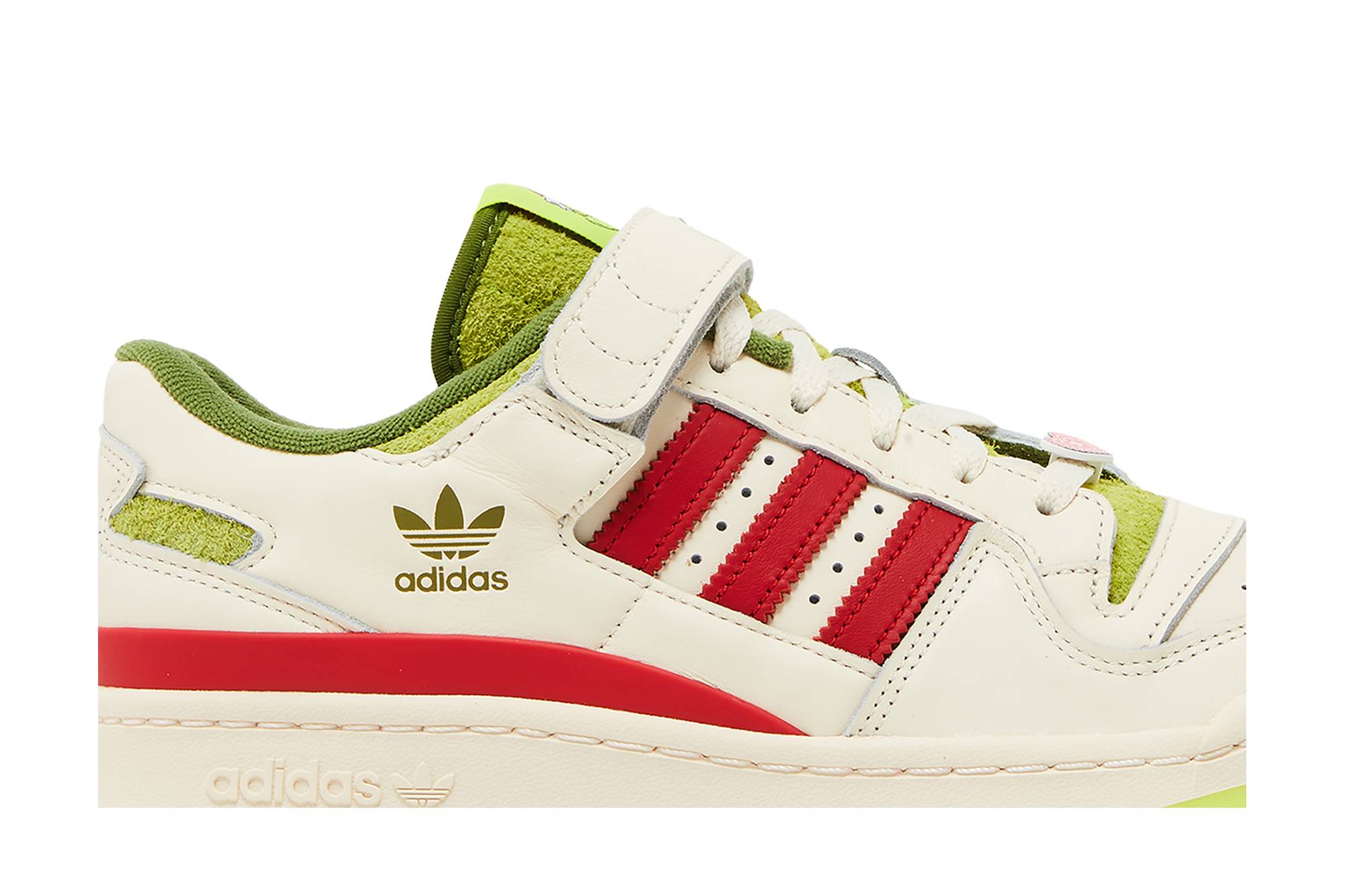 Dr. Seuss x adidas Forum Low 'The Grinch - Cream White' ID3512 - Image 2