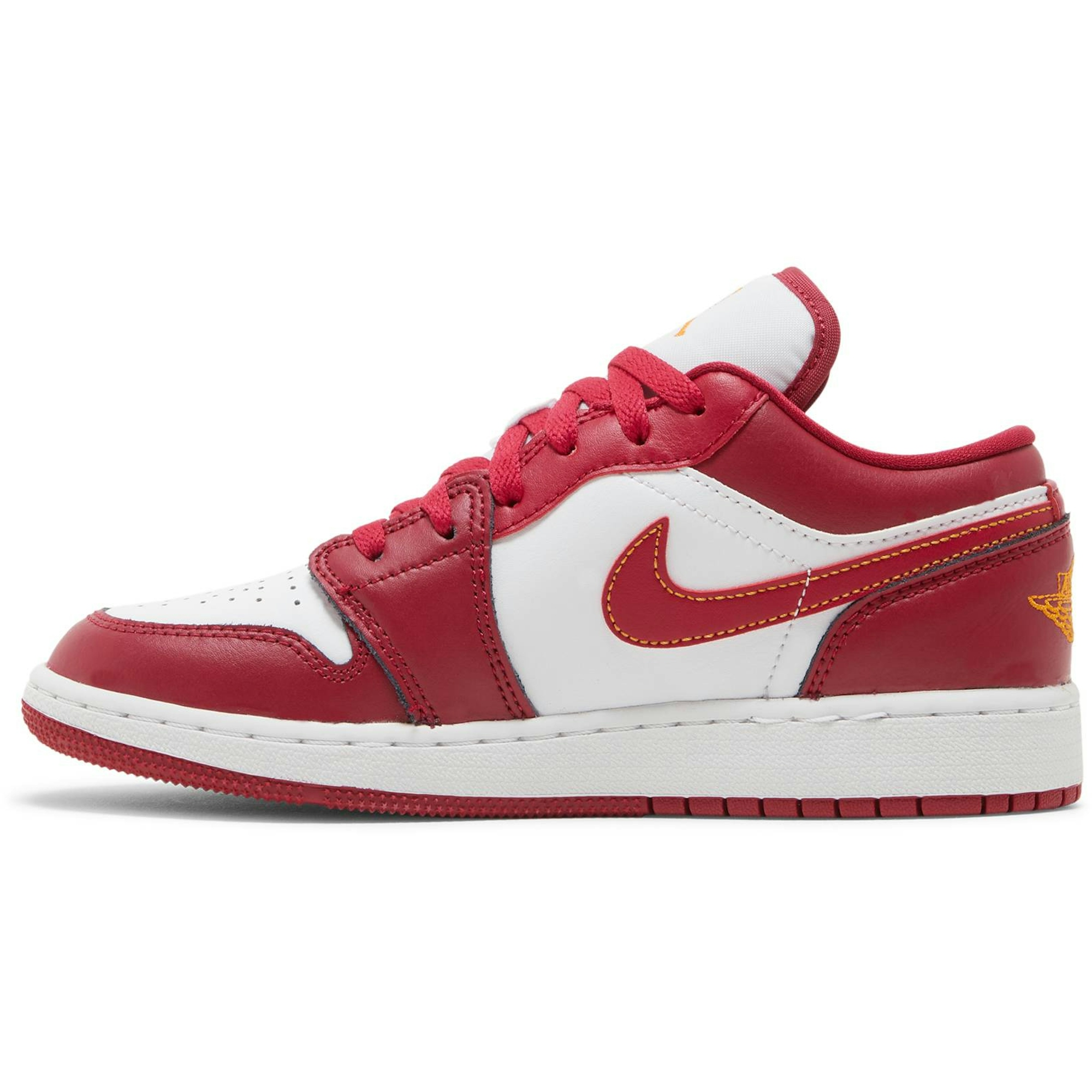 (Grade School) Air Jordan 1 Low Cardinal Red 553560-607 Moroen - Image 3