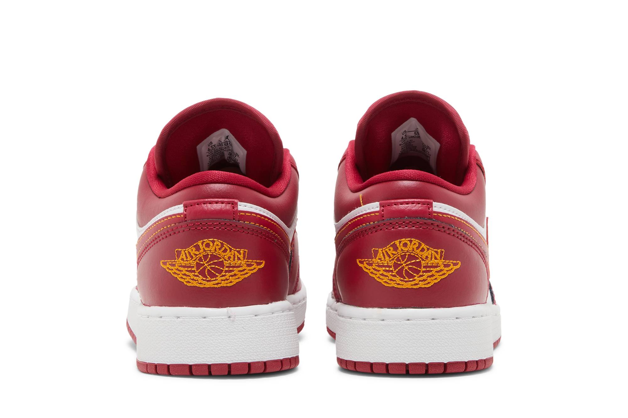 (Grade School) Air Jordan 1 Low Cardinal Red 553560-607 Moroen - Image 13