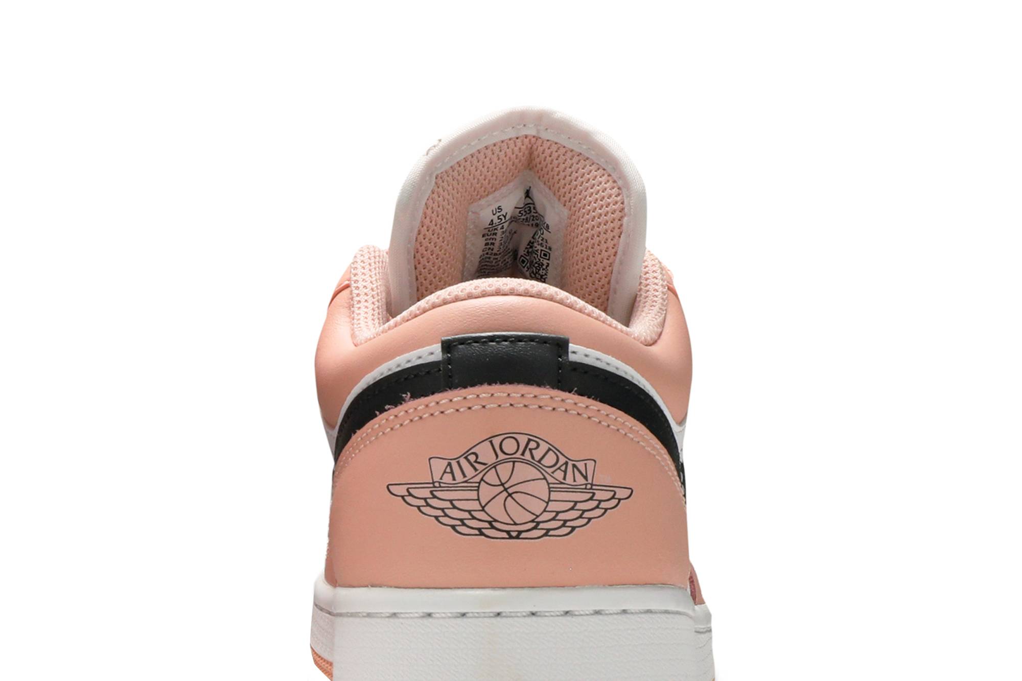 (Grade School) Air Jordan 1 Low Light Arctic Pink 553560-800 Moroen - Image 14