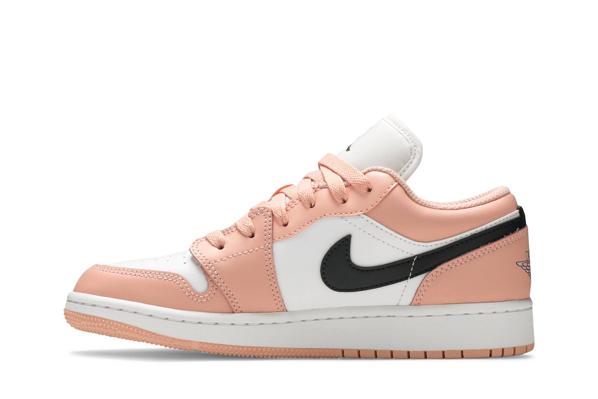 (Grade School) Air Jordan 1 Low Light Arctic Pink 553560-800 Moroen - Image 10