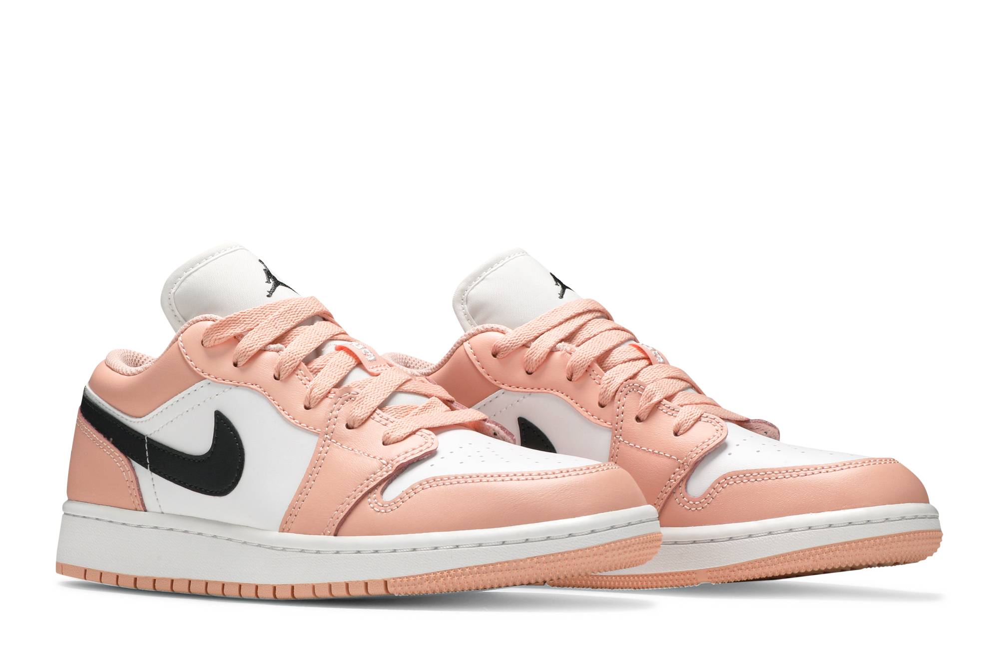 (Grade School) Air Jordan 1 Low Light Arctic Pink 553560-800 Moroen - Image 15