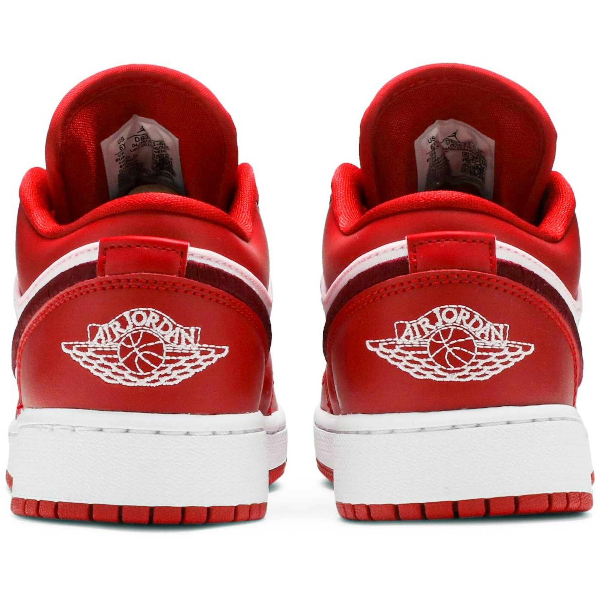 (Grade School) Air Jordan 1 Low 'Pink Quilt' DB3621-600 - Imagem 6