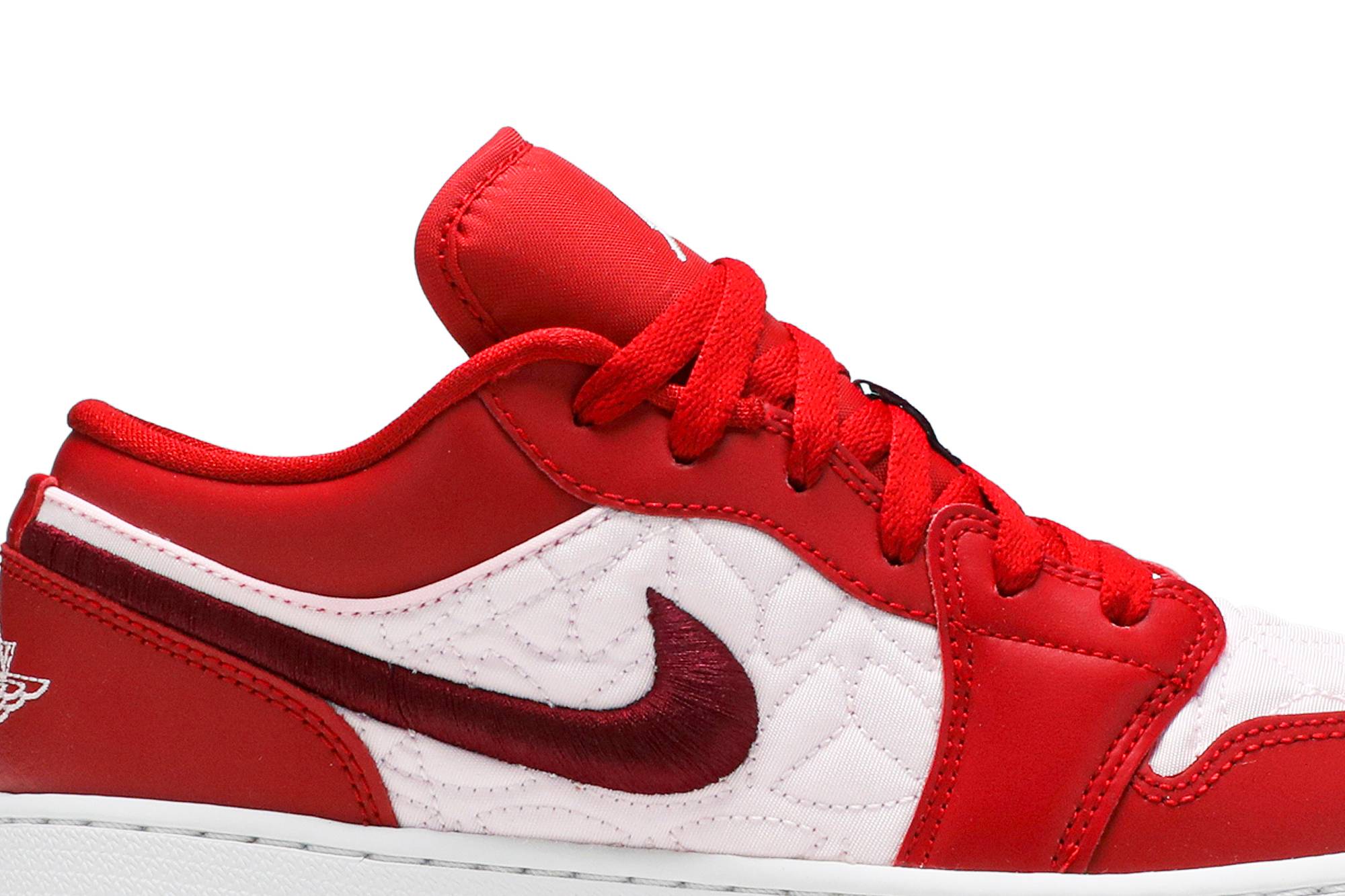 (Grade School) Air Jordan 1 Low 'Pink Quilt' DB3621-600 - Imagem 9