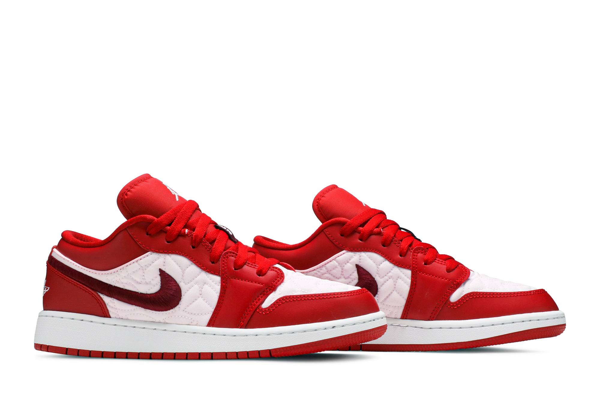 (Grade School) Air Jordan 1 Low 'Pink Quilt' DB3621-600 - Imagem 15