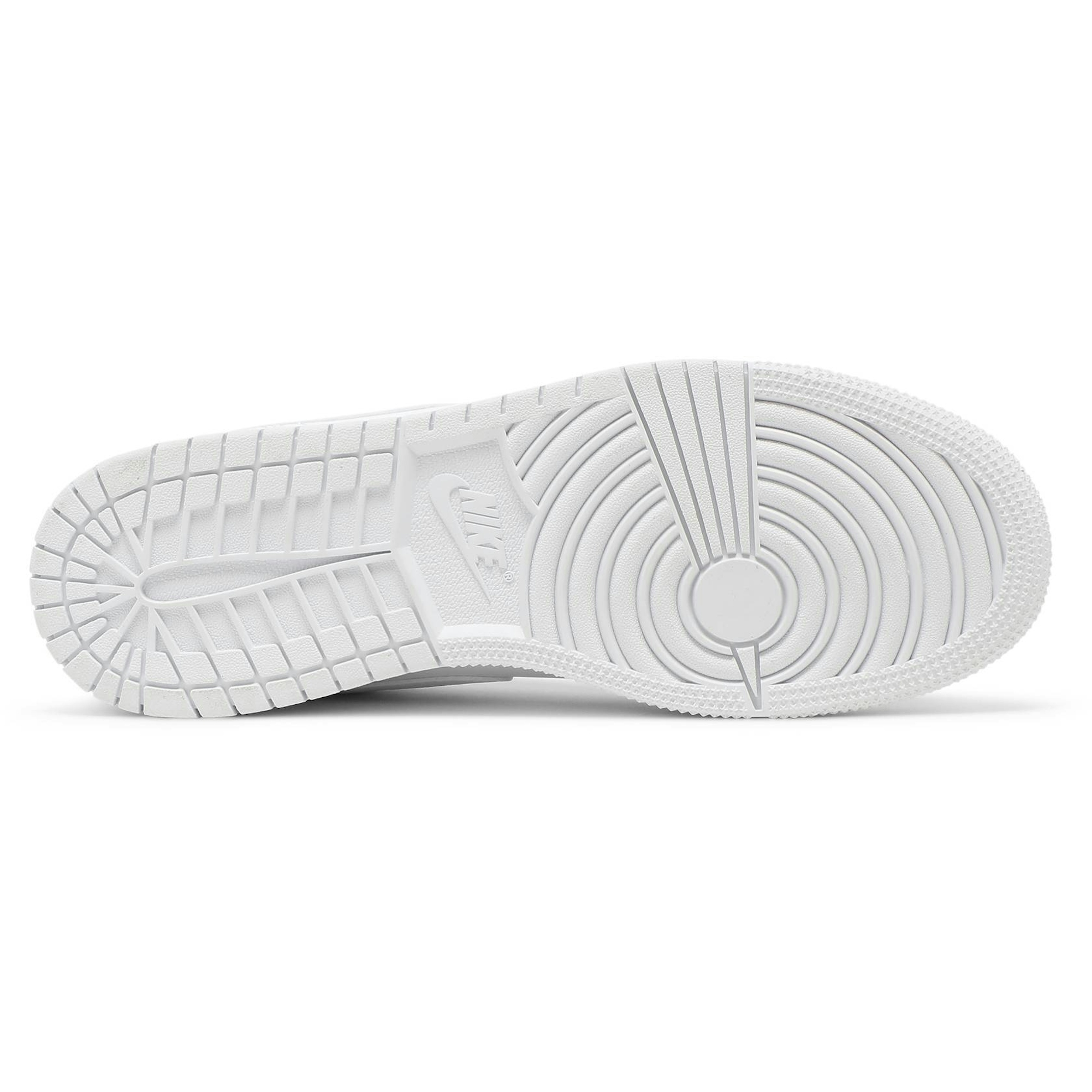 (Grade School) Air Jordan 1 Low Triple White 553560-130 Moroen - Image 4