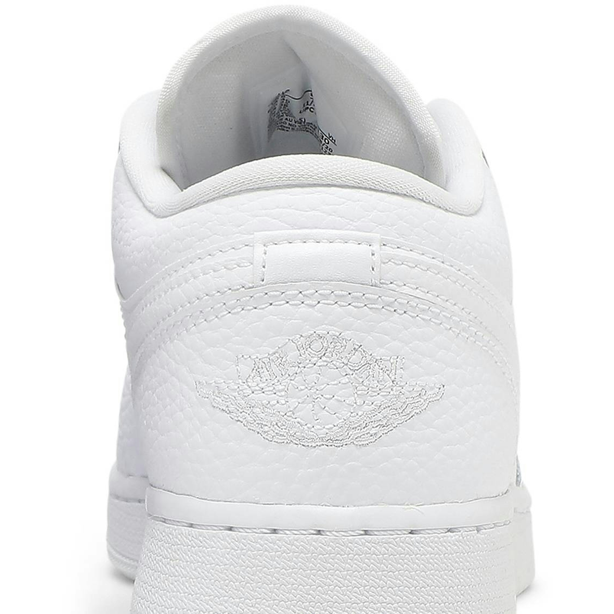 (Grade School) Air Jordan 1 Low Triple White 553560-130 Moroen - Image 7